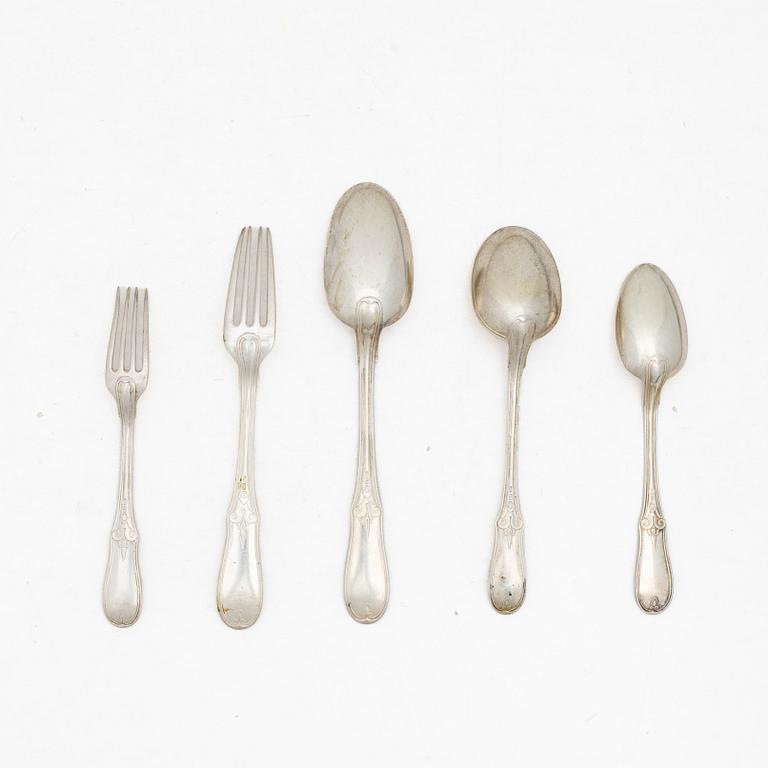 Besticks, 24 st, silver, Köpenhamn, Danmark, 1879.