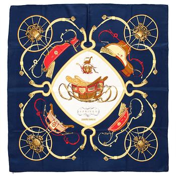 603. HERMÈS, silk scarf, "Springs".