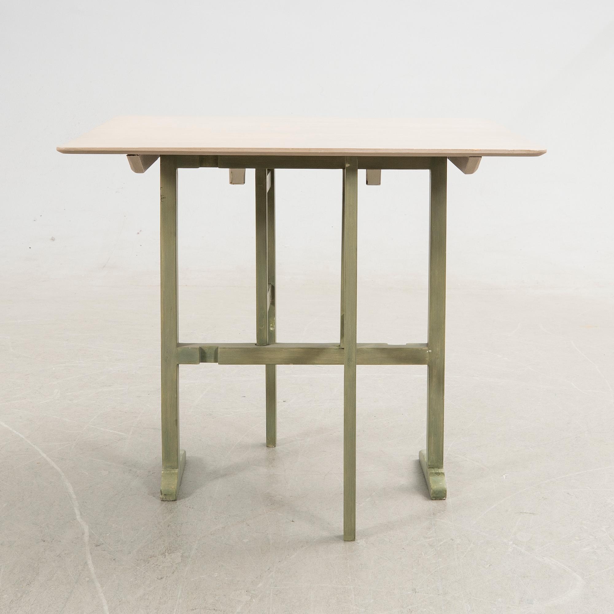 Folding table, early 20th century.