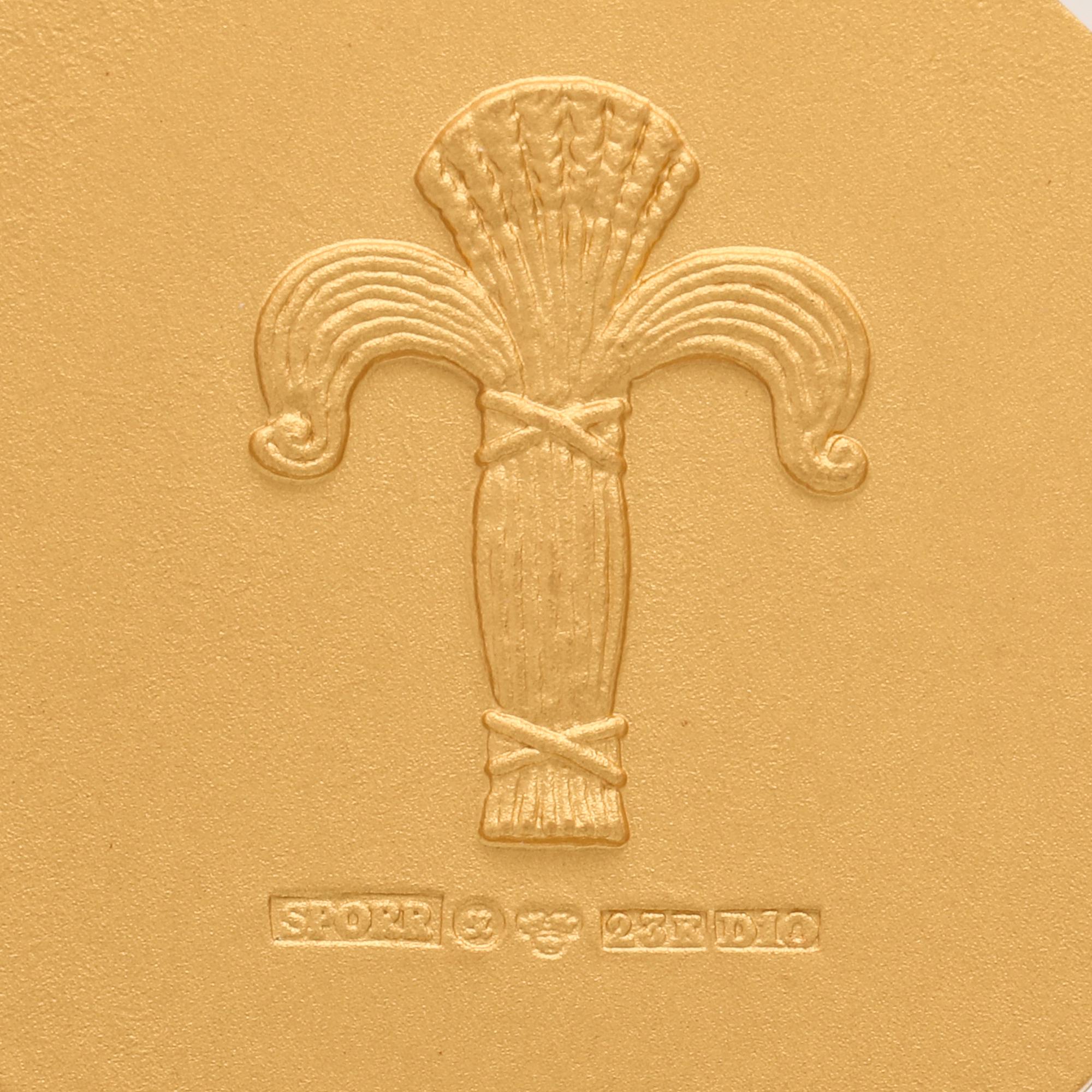 Medalj 23K (24K) guld Sporrong 1978.