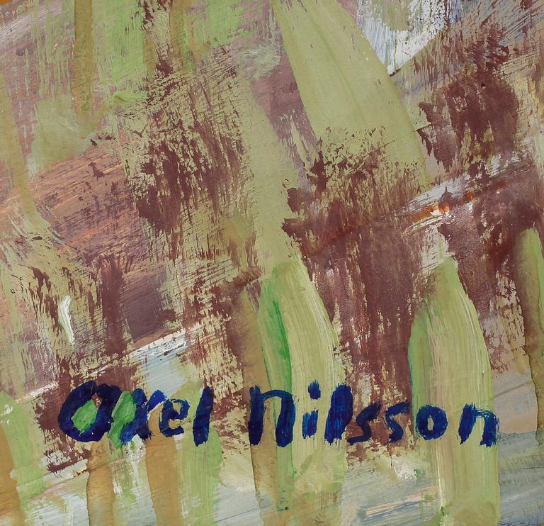 AXEL NILSSON, olja på pannå. Signerad Axel Nilsson.