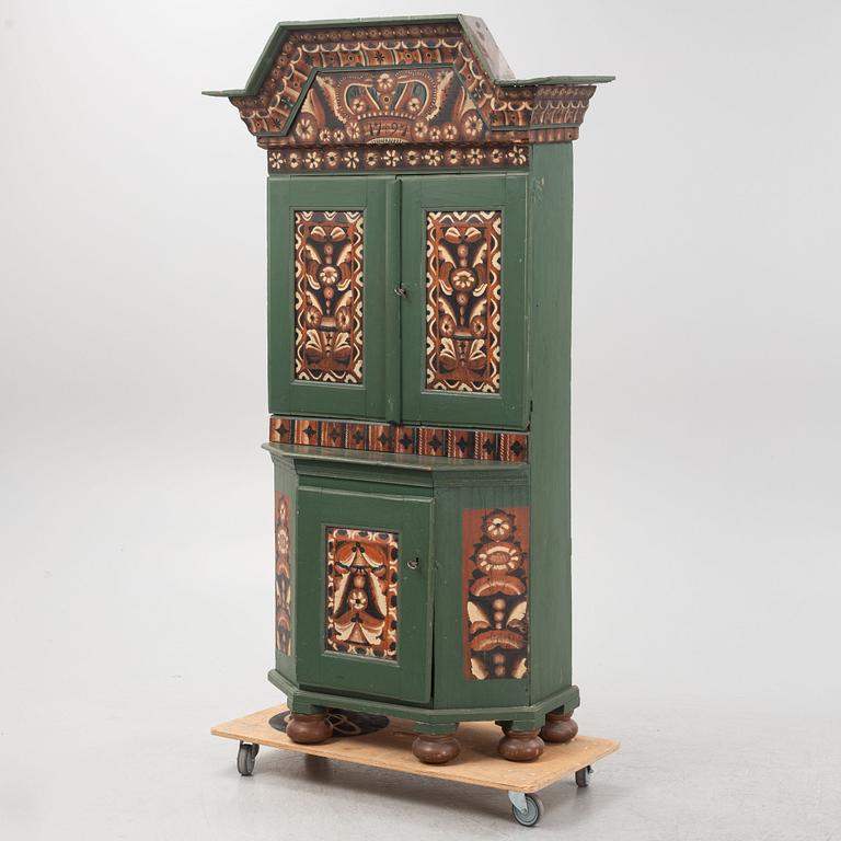 Cabinet, folk art, Dalarna, dated 1797.