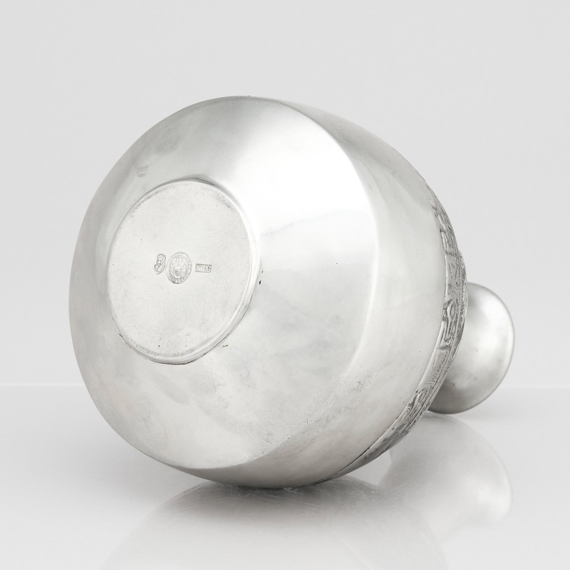 Estrid Ericson, a pewter vase, Svenskt Tenn, Stockholm 1984.
