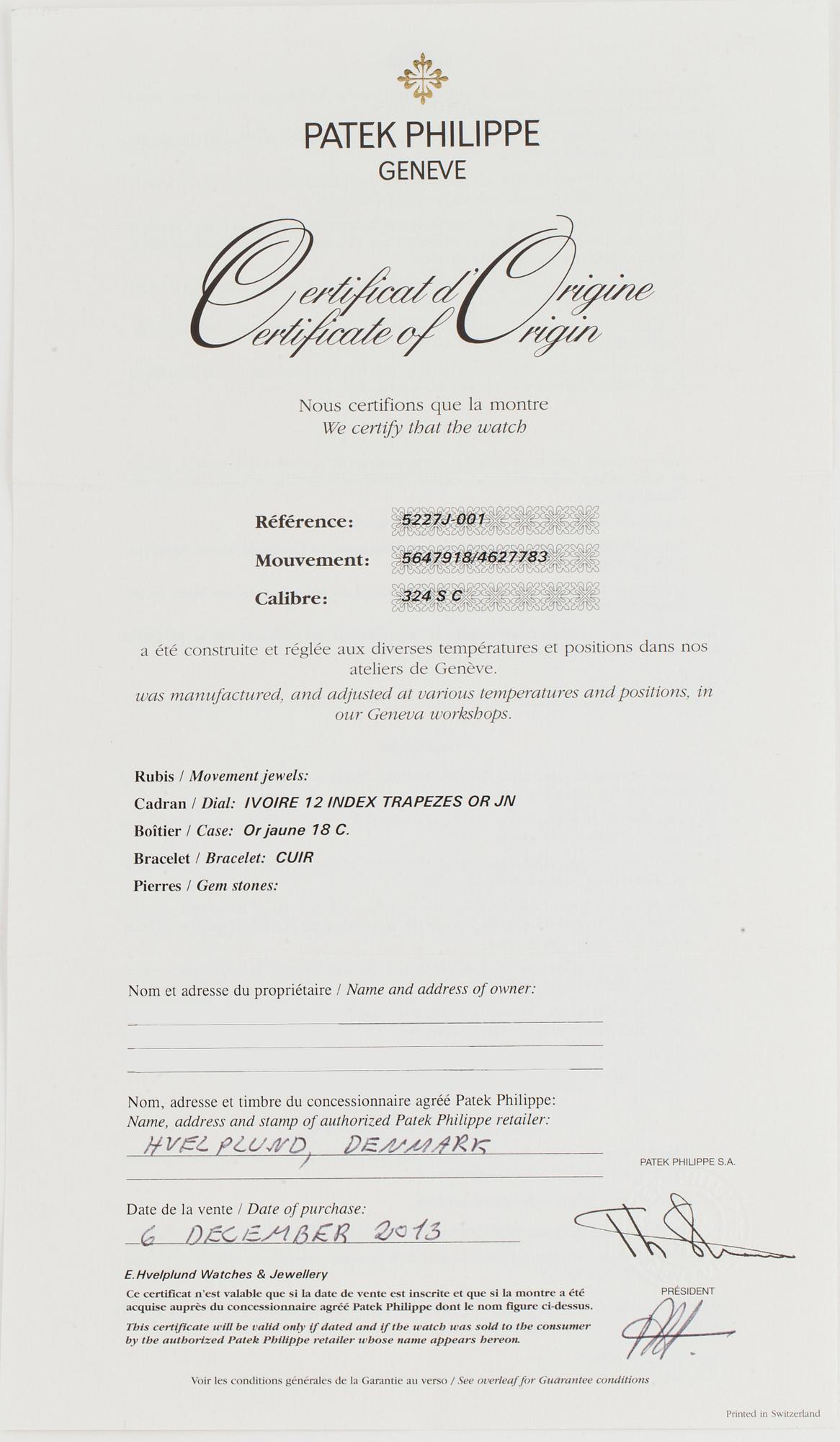 PATEK PHILIPPE, Calatrava.