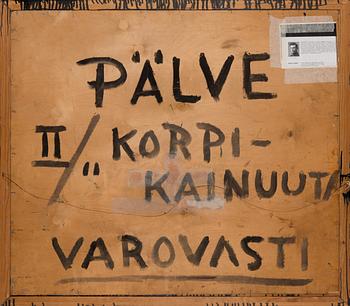 Veikko Aaltona, öljy levylle, signeerattu ja päivätty Pälve -40.