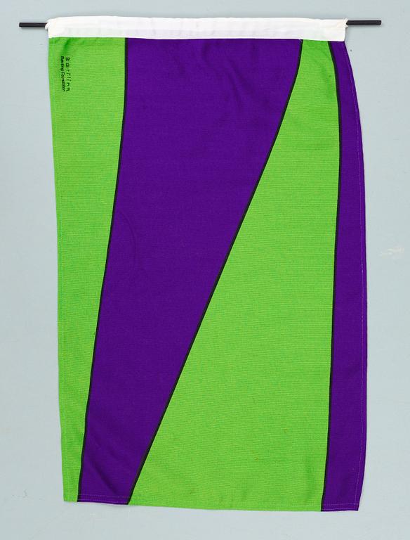 OLLE BAERTLING, flagga, textil, Baertling Foundation.