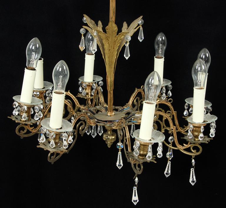 LJUSKRONA, oscarianskstil 1900-tal. H 70.