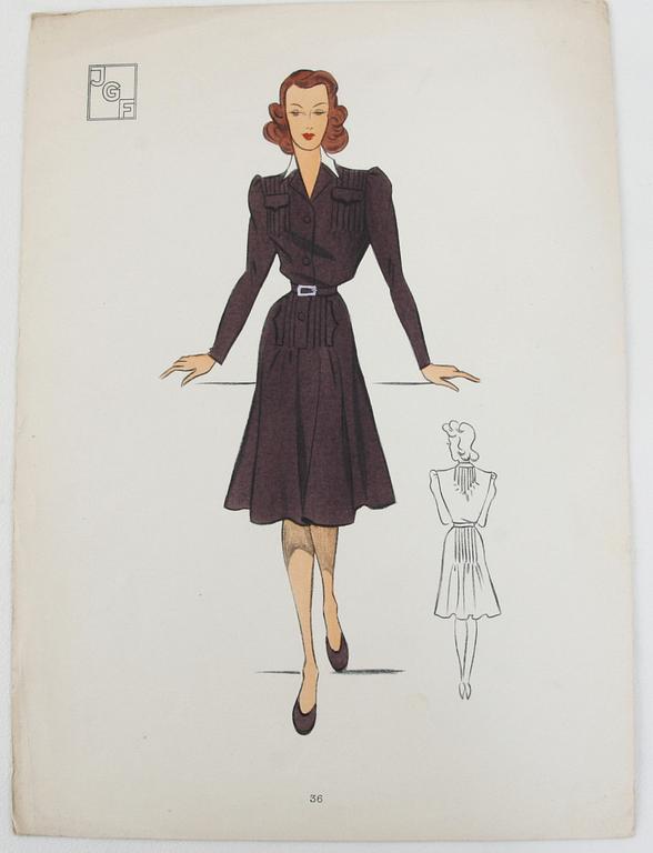 MODEAFFISCHER, 3+6. 1900-talets första hälft.