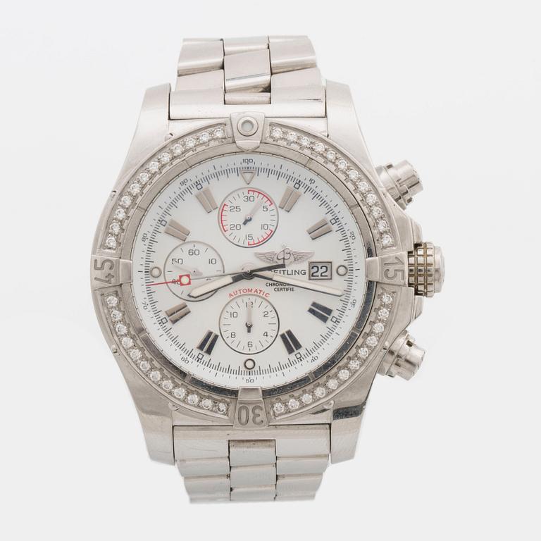 BREITLING, Super Avenger Chronograph, wristwatch, 49 mm,