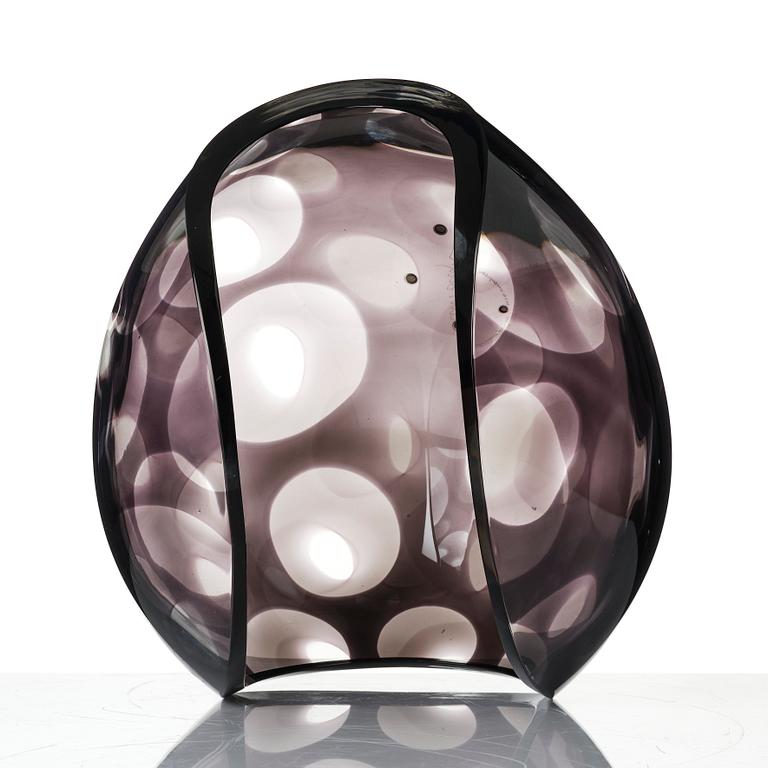 Lena Bergström, skål, glas, Orrefors Gallery, limited edition, 2004.