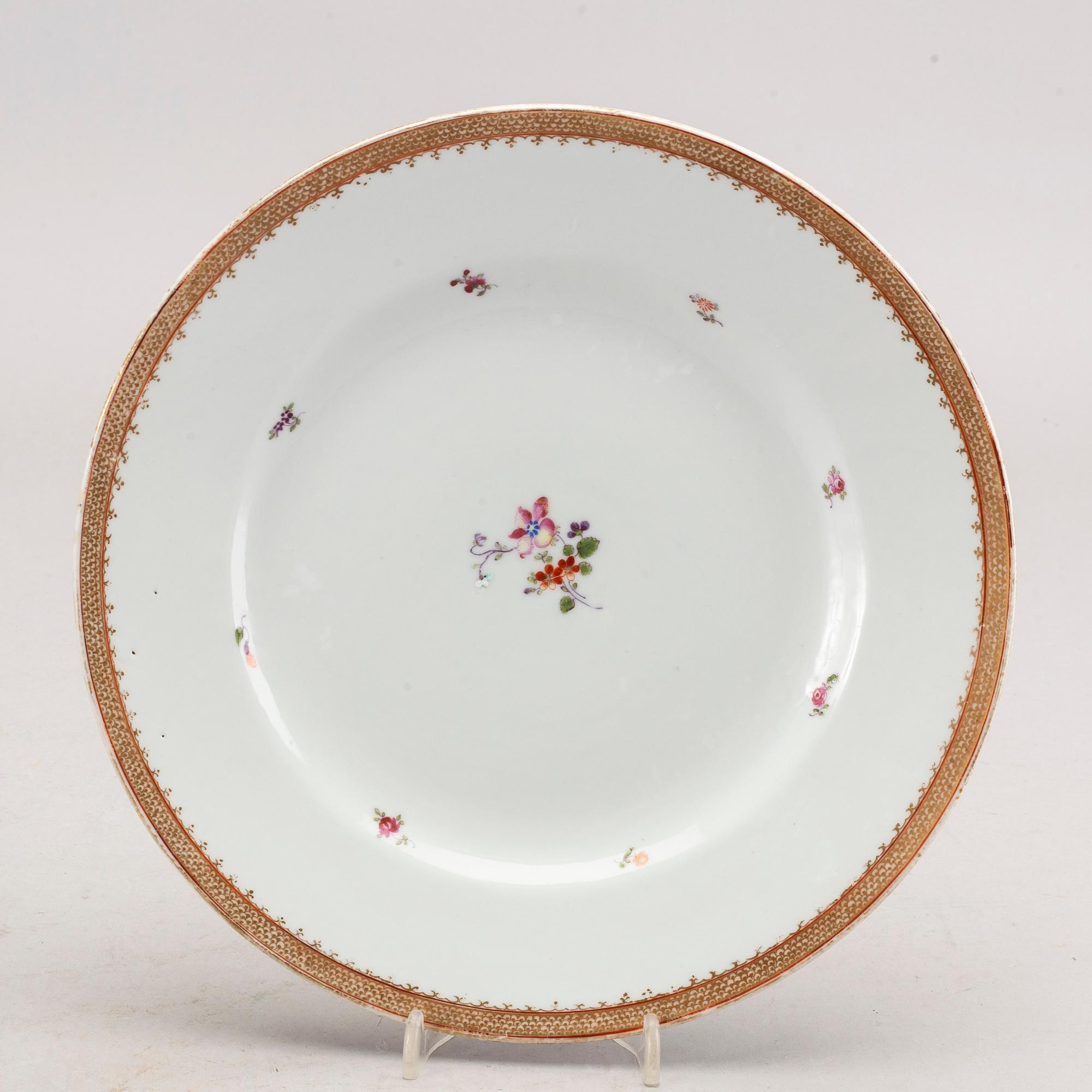 A set of 17 famille rose plates, Qing dynasty, Qianlong (1736-95).