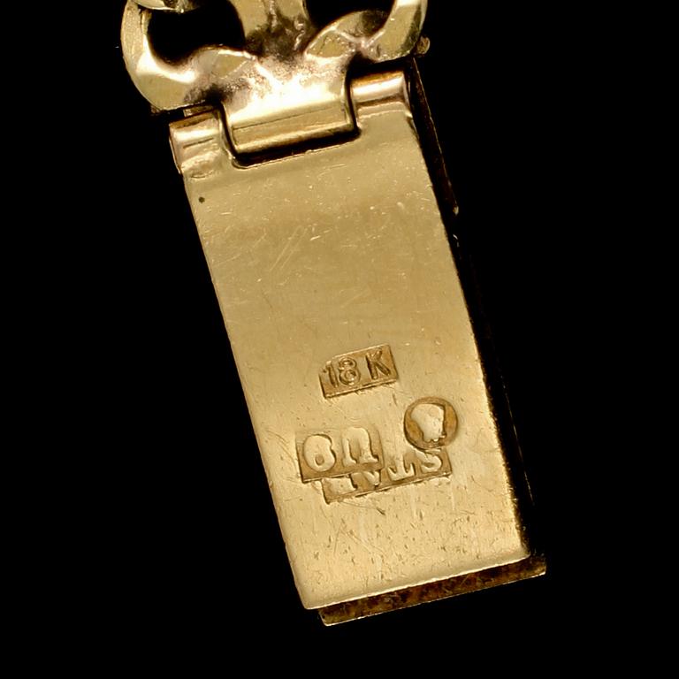 DAMARMBANDSUR, 18k guld, Ciny, Schweiz, omkring 1900-talets mitt. Total vikt 23 g.