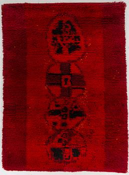 Irja Mikkola, A Finnish long-pile ryijy rug, model for Friends of Finnish Handicraft. Circa 160 x 120 cm.