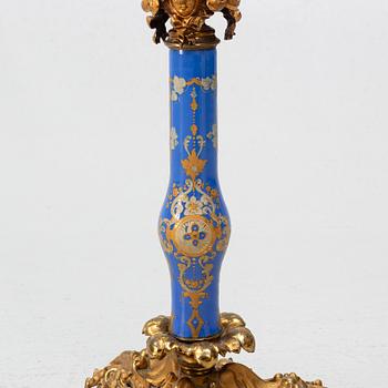 A table lamp, late 19th Century.