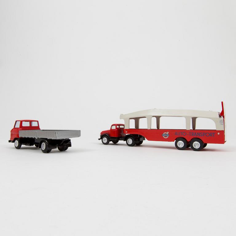 Two Tekno Volvo trucks Denmark 1960s.