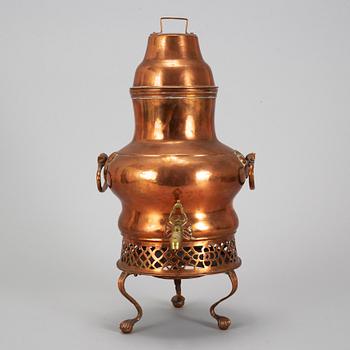 SAMOVAR, koppar, tidigt 1800-tal.