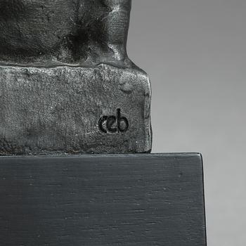 CARL-EINAR BORGSTRÖM, brons, Ystad Brons, monogramsignerad.