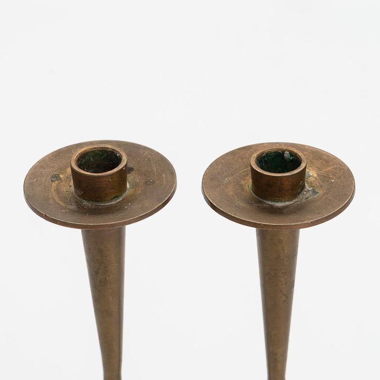 Tapio Wirkkala, a pair of model TW 189 candlesticks for Kultakeskus, Hämeenlinna 1970s.