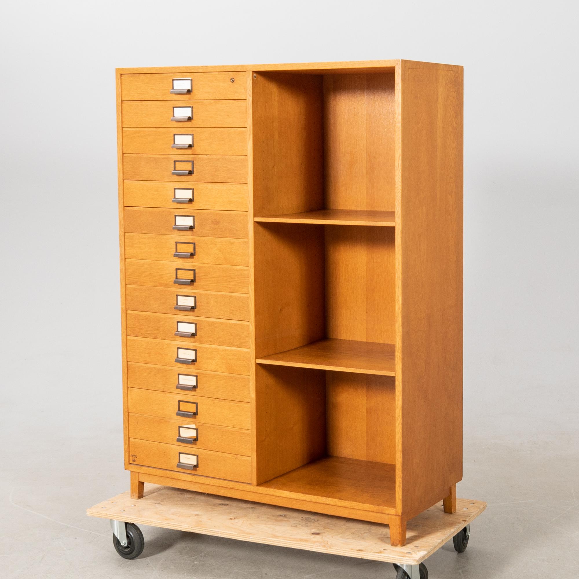Archive cabinet, mid-20th century.