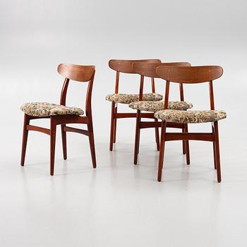 Chairs, 4 pcs, Farstrup, Denmark, 1960s.