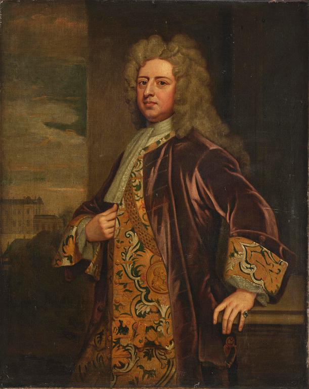 Gottfried Kneller, hans krets, Mansporträtt, knäbild, möjligen föreställande ”John Hutton of Marske” (1659-1731).