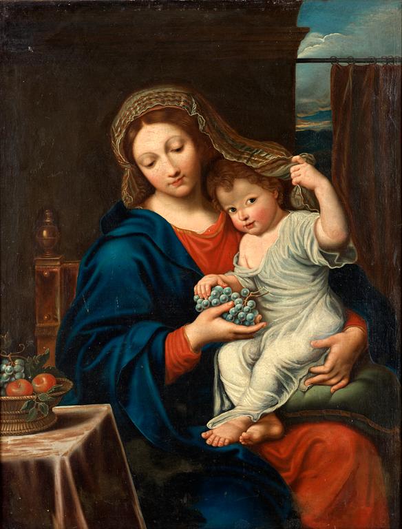 Abraham Janssens Follower of, Madonna with child.