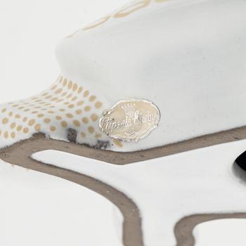 Mari Simmulson, figurin, lergods, Upsala Ekeby, 1950-tal.