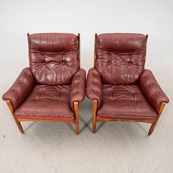 Chairs, a pair, G-Design for Göte-Möbler in Nässjö AB, Nässjö, 1970s.