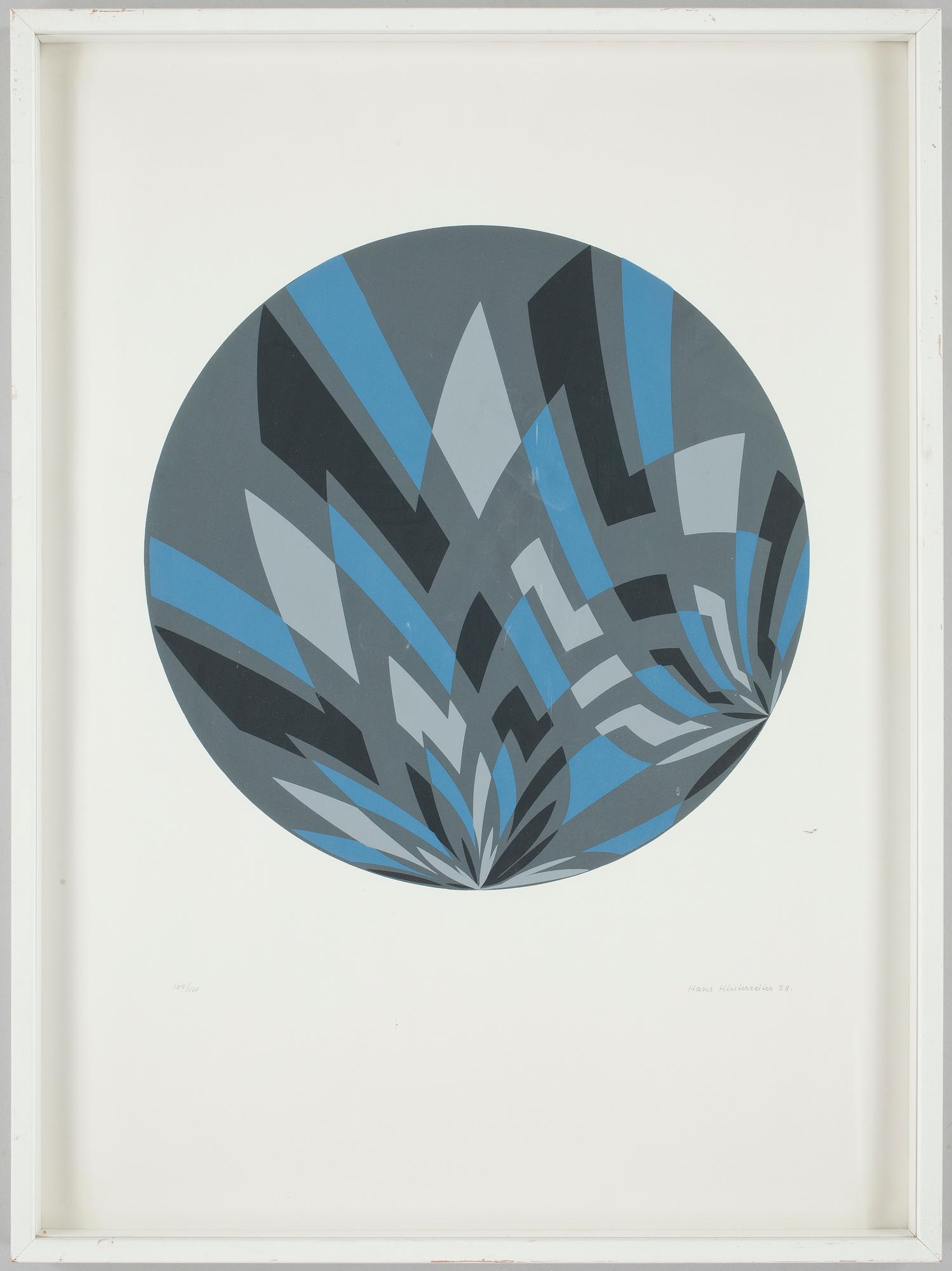 HANS HINTERREITER, färglitografi, sign o dat 78, numr 109/120.