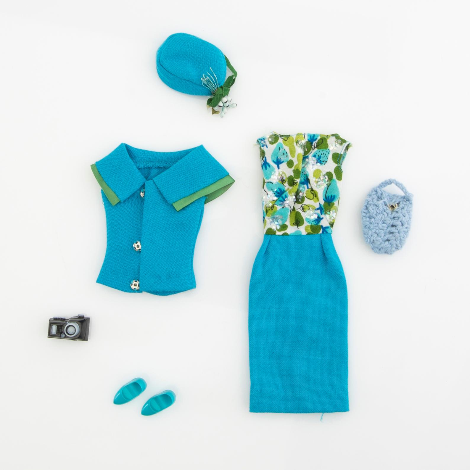Barbie clothes 4 sets. Vintage including "Fashion Editor" Mattel 1965. "Stormy Weather" Mattel 1963-64.