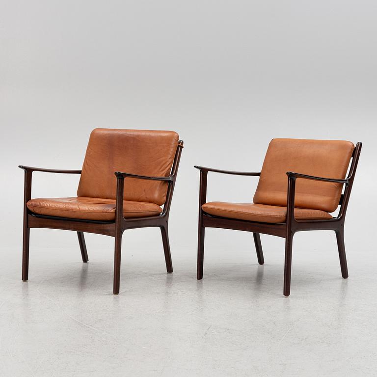 Ole Wanscher, armchairs, a pair, PJ112, Poul Jeppesen, Denmark, 1950s/60s.