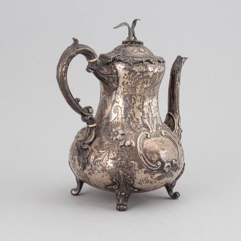 KAFFEKANNA, Joseph Angel II, silver London 1856.