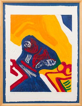 Bengt Lindström · BENGT LINDSTRÖM, carborundumetsning, signerad med dedikation samt numrerad 85/99.
