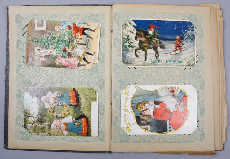 BREFKORTSALBUM 3 st MED VYKORT, tidigt 1900-tal.