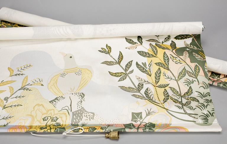 RULLGARDINER, ett par, "Anakreon", Josef Frank, Svenskt Tenn.