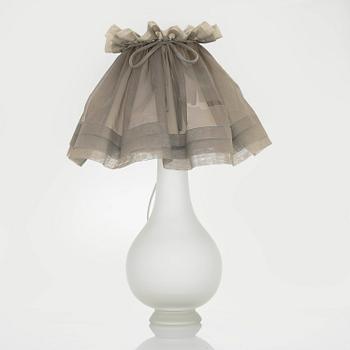 Greta-Lisa Jäderholm-Snellman, A glass table lamp signed G.L.J Finland.