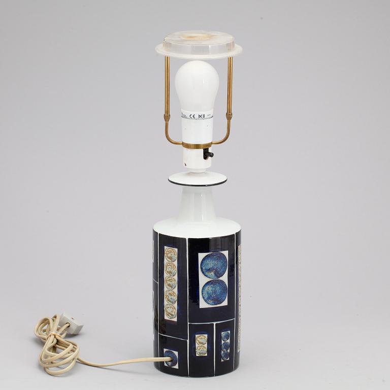 BORDSLAMPA, porslin, Fog & Morup, Royal Copenhagen, 1900-talets andra hälft.