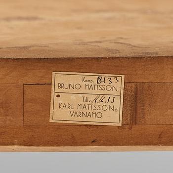 Bruno Mathsson, an early dining table, Firma Karl Mathsson, Värnamo, 1933.