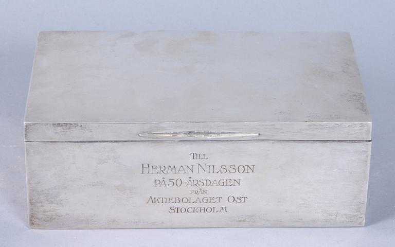 CIGARRSKRIN, silver, 1923.