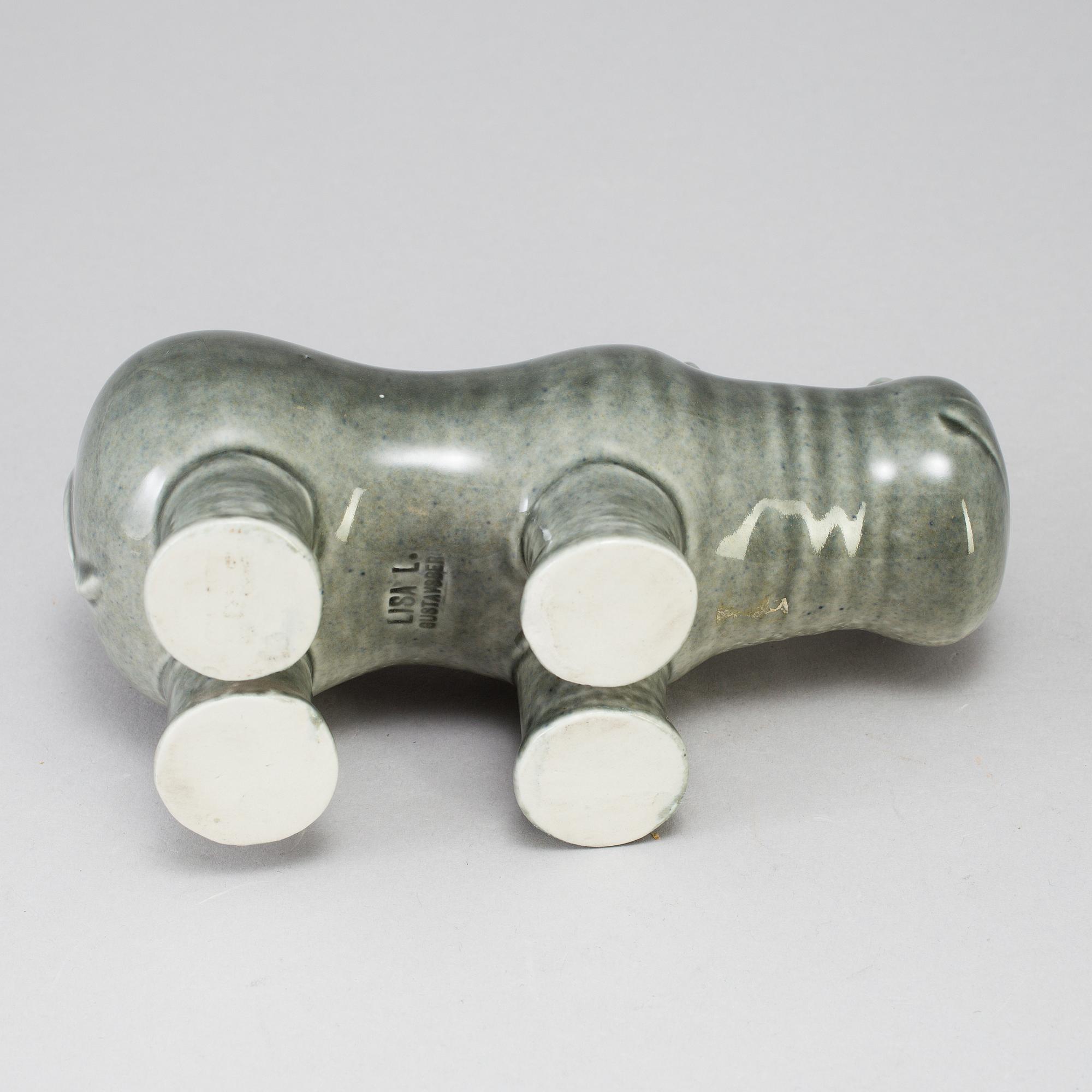 A stoneware figurine by Lisa Larson for Gustavsberg 1966-70.