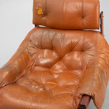 Percival Lafer, armchair with footstool, Lafer MP, Brazil, 1960s/70s.