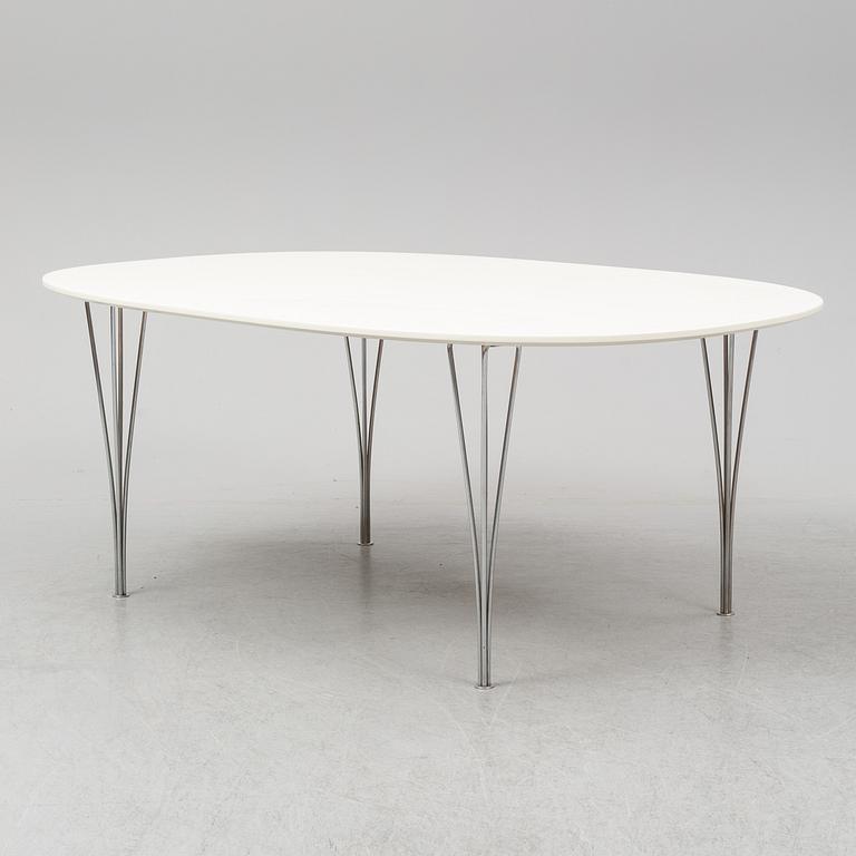 A BRUNO MATHSSON & PIET HEIN "SUPERELLIPS" TABLE, Fritz Hansen, Denmark.