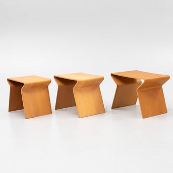 Grete Jalk, a 3-piece nesting table, Lange Production, 2008.