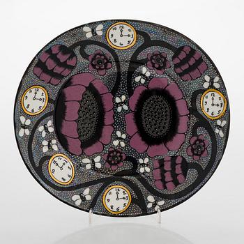 Birger Kaipiainen, A decorative porcelain dish, 'Elegance/6', numbered 67. Pro Arte, Arabia.