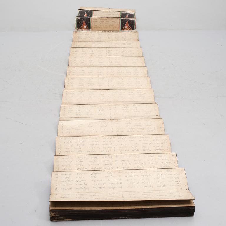 LÅDA MED SCROLL, Thailand, 1900-talets början.