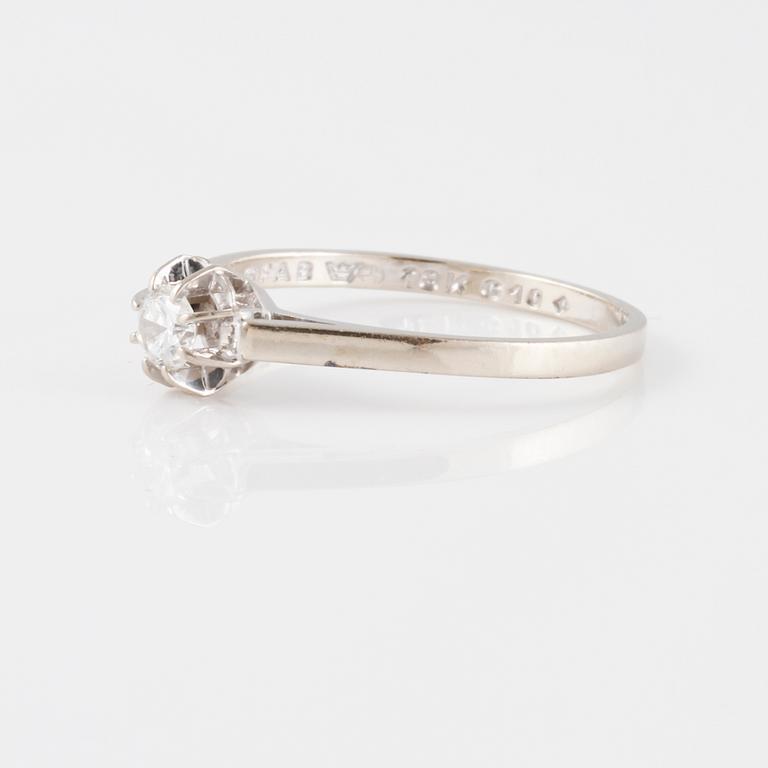 RING, med briljantslipad diamant 0.20 ct.