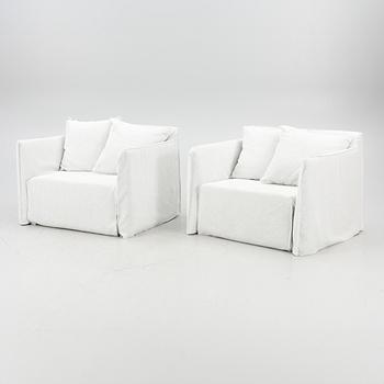 Paola Navone, armchairs for outdoor use, a pair, "Ghost Out", Gervasoni, Italy.