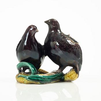 Rökelsekar / figurin, porslin, Kutani, Japan, Meiji (1868-1912).