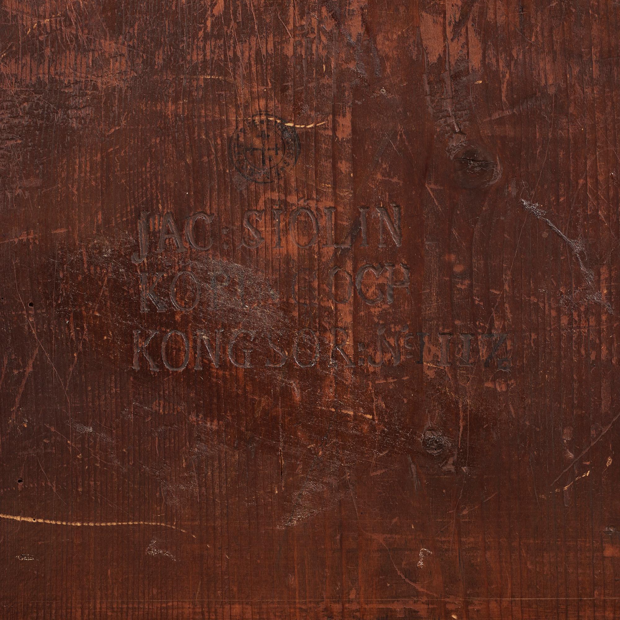 FÄLLBORD, Jacob Sjölin, (mästare i Köping och Kungsör 1767-1785).