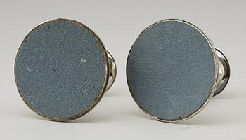 LJUSSTAKAR, 1 par, silver, 1968.